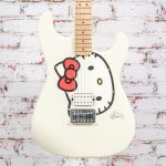 Squier by Fender x Hello Kitty - Stratocaster Electric Guitar - White - w/ Deluxe Hello Kitty Gigbag