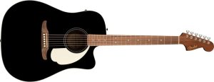 Fender - California Standard Redondo CE - Acoustic-Electric Guitar - Spruce Top - Black w/ Ivory Pickguard
